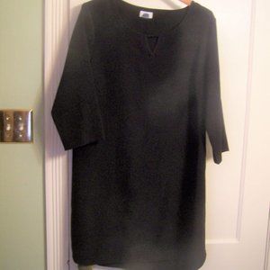 Old Navy Black Dress Shirt Large Keyhole